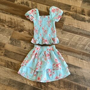 Beautiful summer/spring skirt and top. Janie and Jack